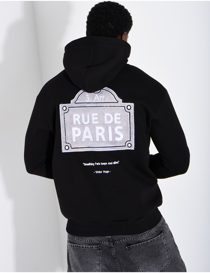 Sweat à capuche "Breathing Paris keeps"