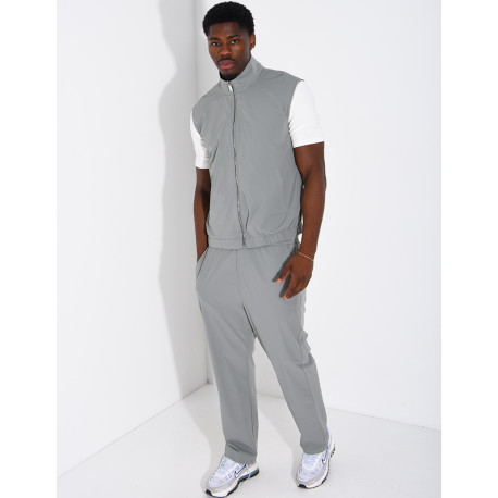 Ensemble en tissu imperméable pantalon et veste sans manches réversible