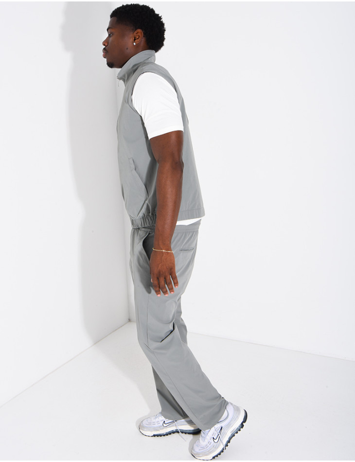 Ensemble en tissu imperméable pantalon et veste sans manches réversible