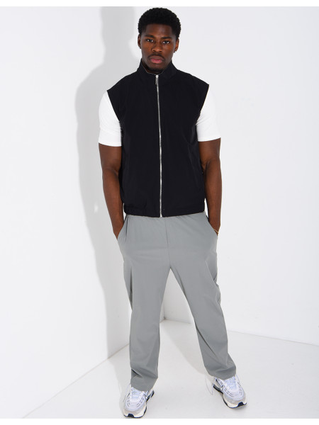 Ensemble en tissu imperméable pantalon et veste sans manches réversible