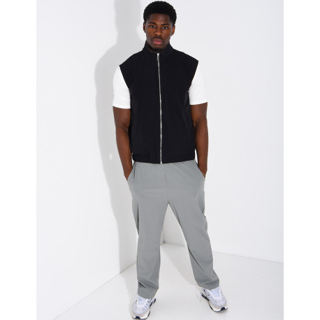 Ensemble en tissu imperméable pantalon et veste sans manches réversible