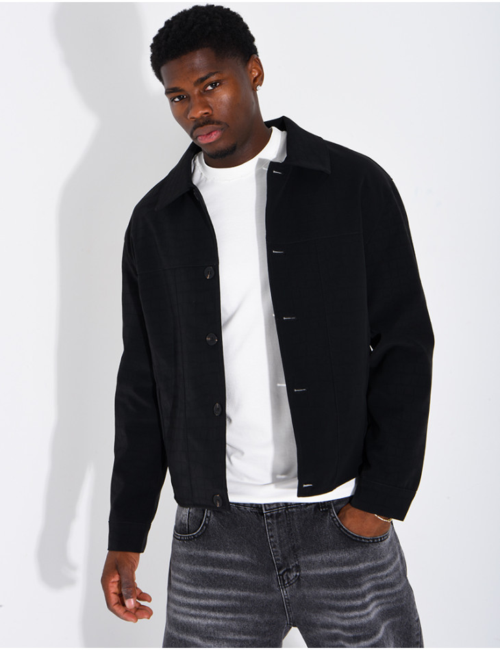 Veste légère en similicuire