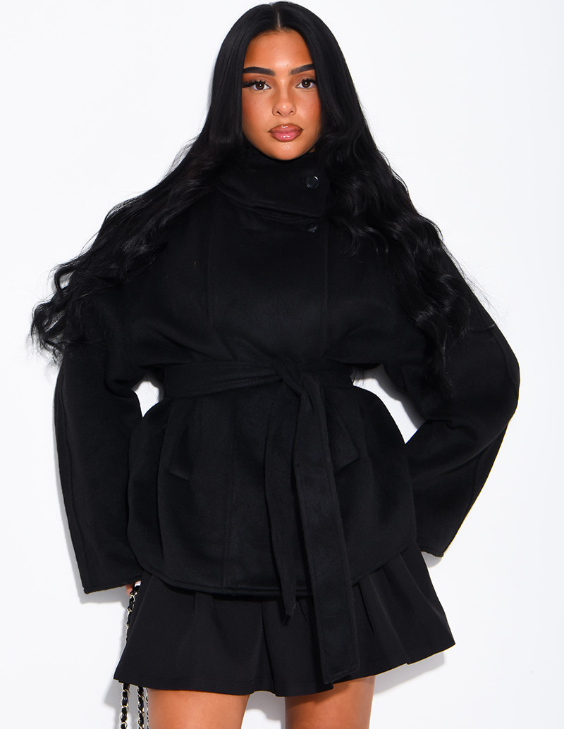 Manteau mi-long premium en...