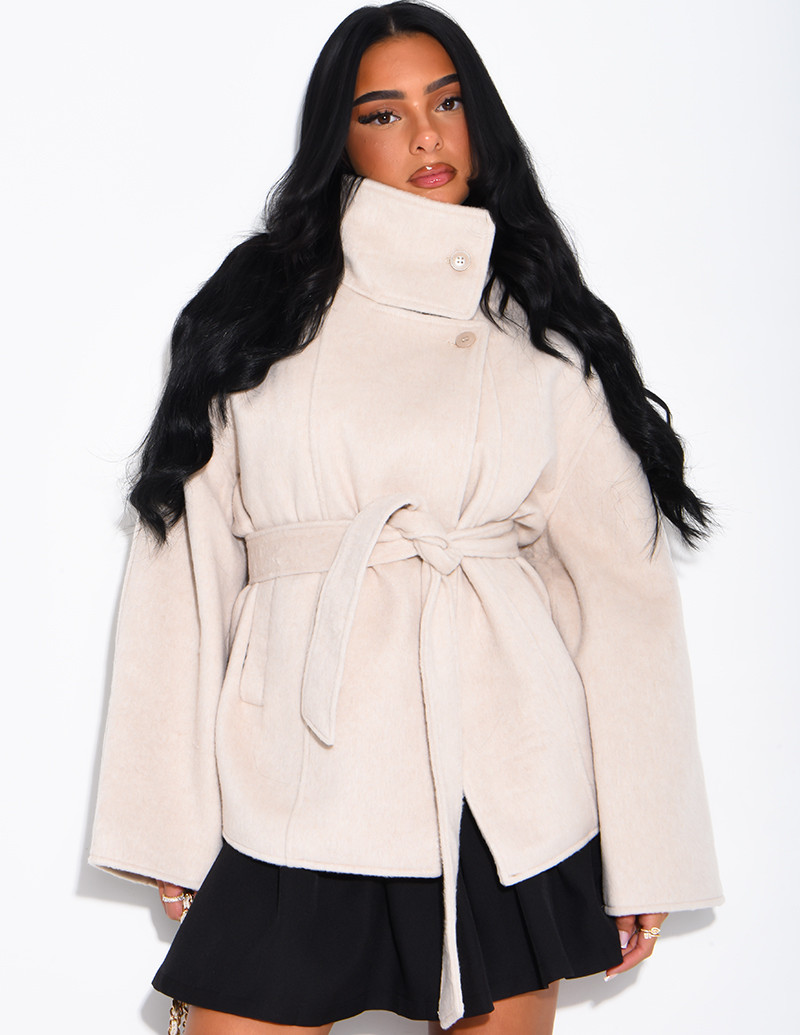 Manteau mi-long premium en...