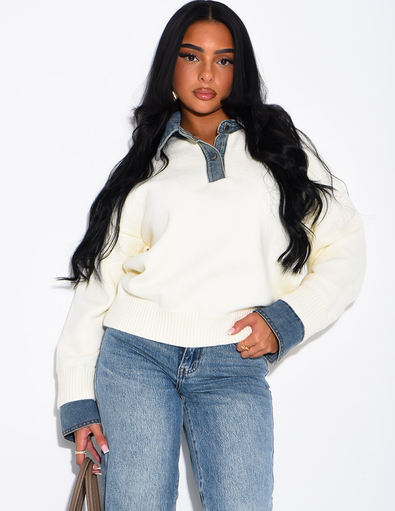 Pull en maille avec...