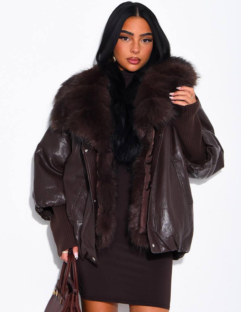 Veste mi-longue en...