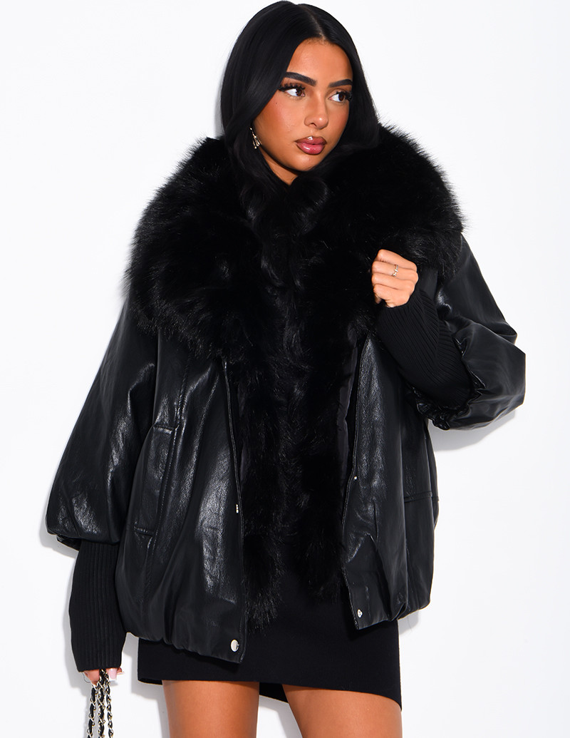 Veste mi-longue en...