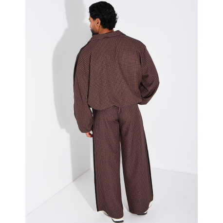 Ensemble pantalon et veste à carreaux