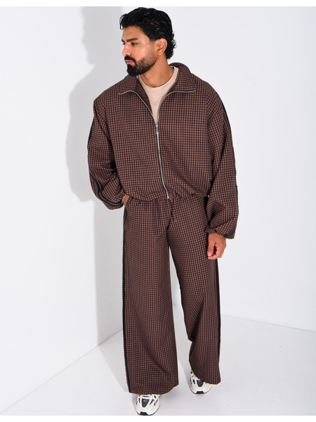 Ensemble pantalon et veste à carreaux