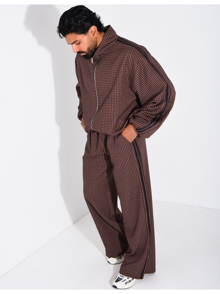 Ensemble pantalon et veste à carreaux