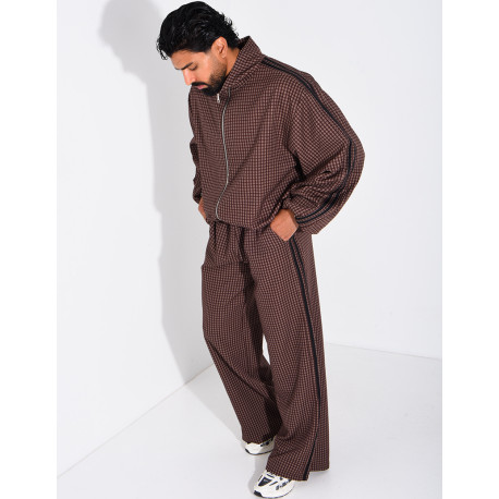 Ensemble pantalon et veste à carreaux