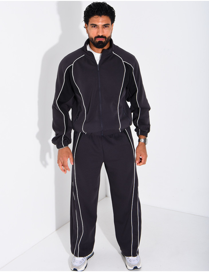 Ensemble col à bandes