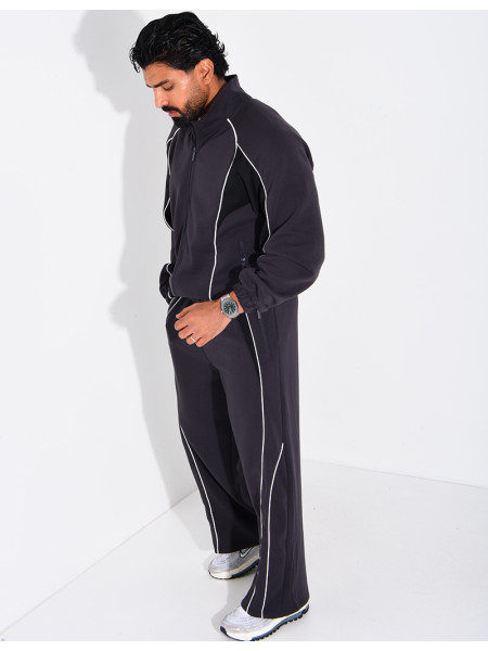 Ensemble col à bandes