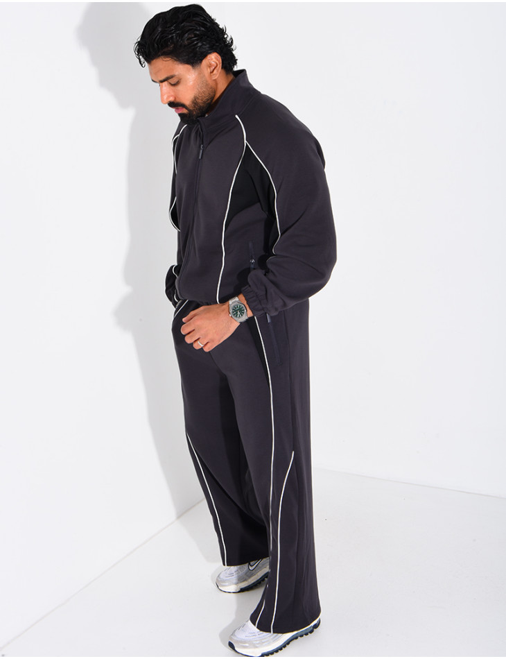 Ensemble col à bandes