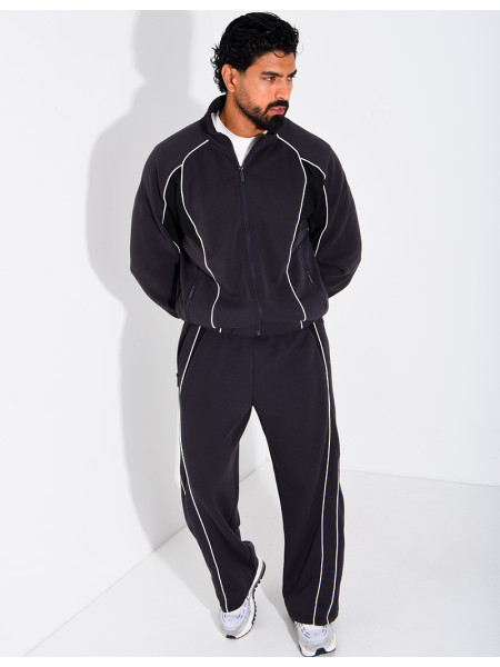 Ensemble col à bandes