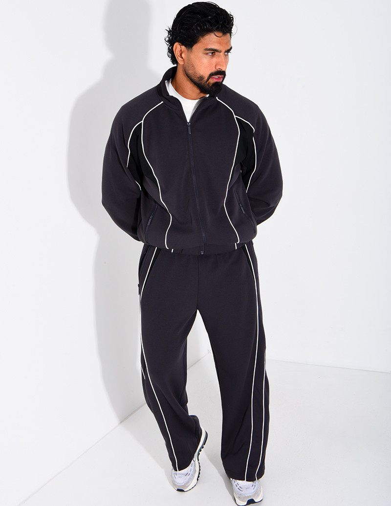 Ensemble col à bandes