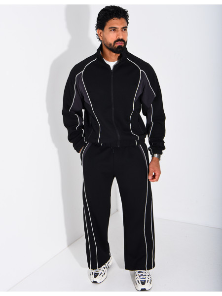 Ensemble col à bandes