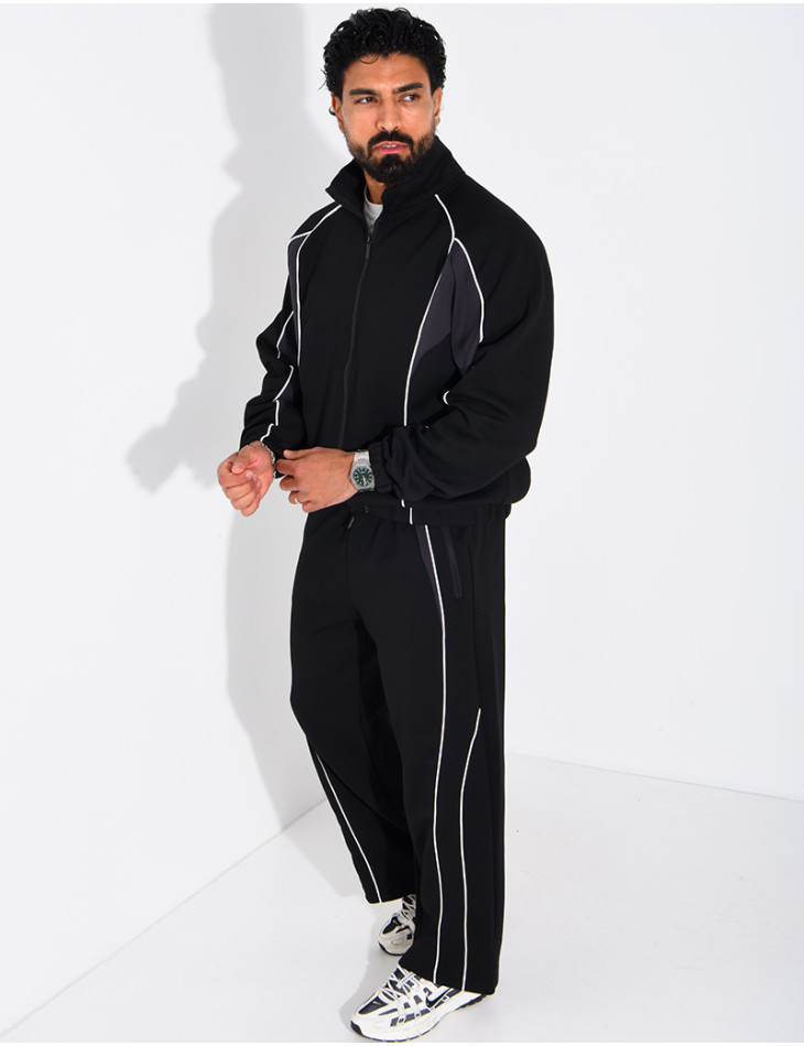 Ensemble col à bandes