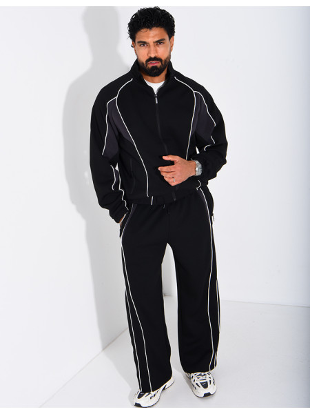 Ensemble col à bandes