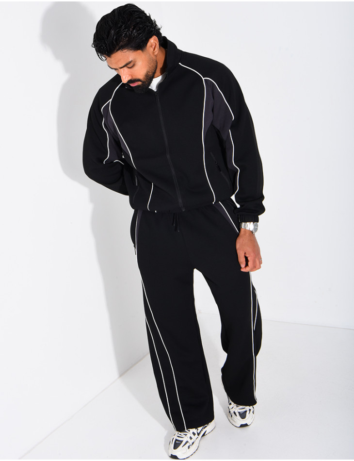 Ensemble col à bandes