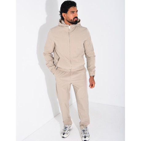 Ensemble en tissu imperméable pantalon et veste à capuche