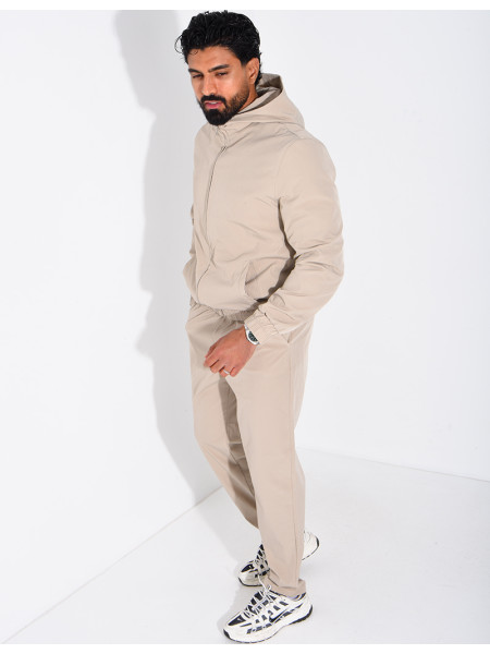 Ensemble en tissu imperméable pantalon et veste à capuche