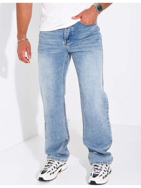 Straight-leg jeans