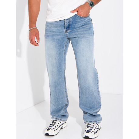 Straight-leg jeans