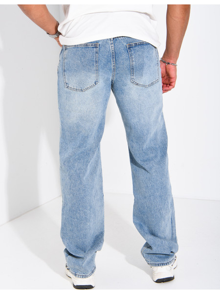 Straight-leg jeans