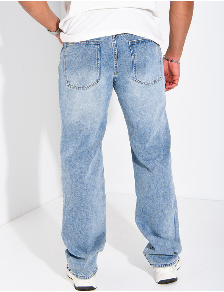 Straight-leg jeans