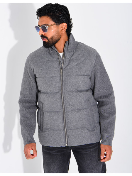 Blouson bi matière