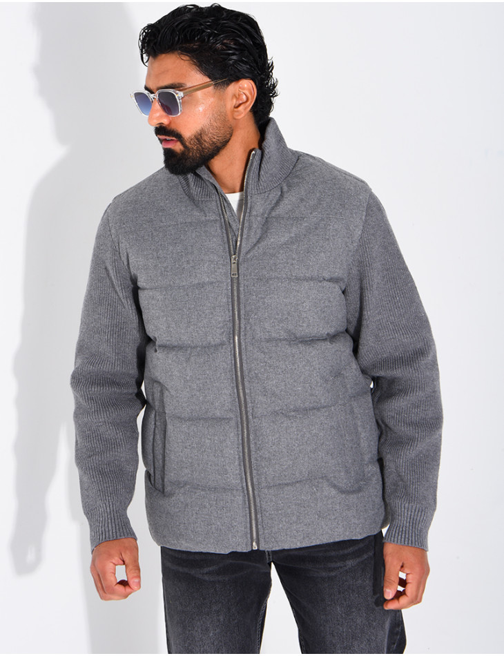 Blouson bi matière