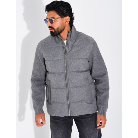 Blouson bi matière