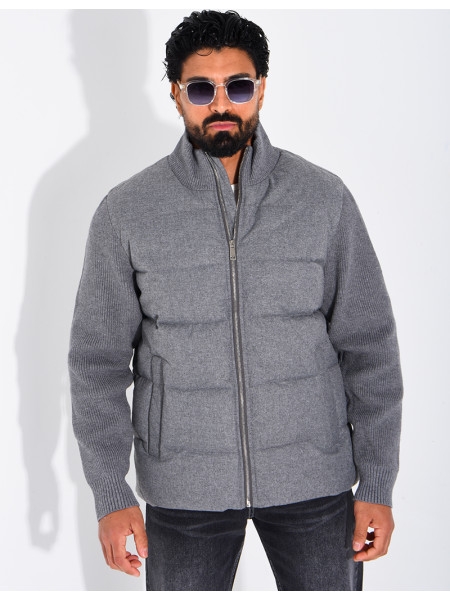 Blouson bi matière
