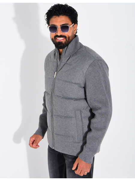 Blouson bi matière