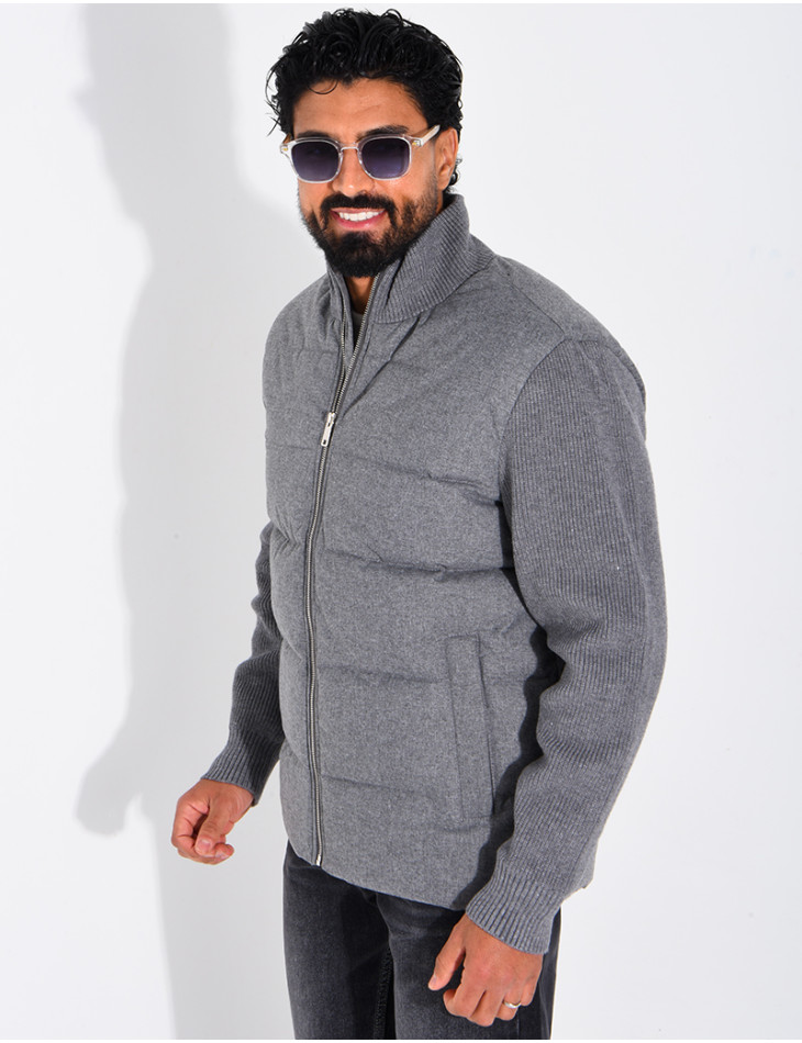 Blouson bi matière