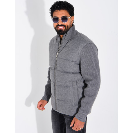 Blouson bi matière