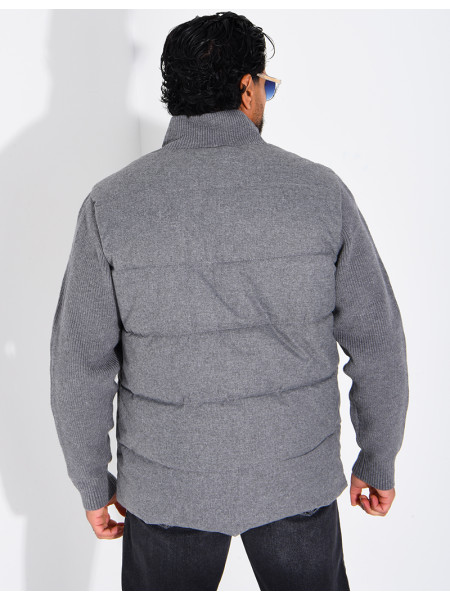Blouson bi matière
