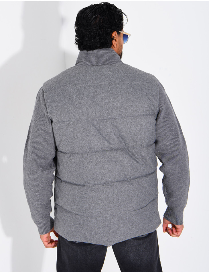 Blouson bi matière