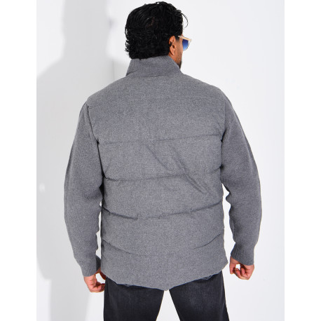 Blouson bi matière