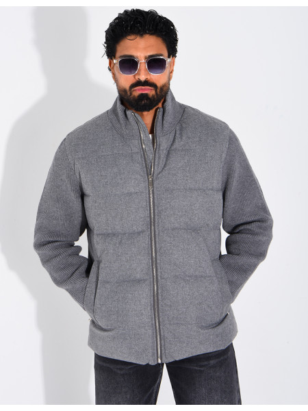 Blouson bi matière