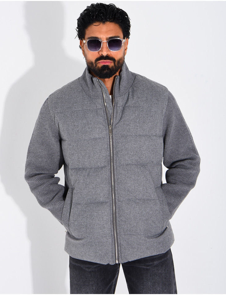 Blouson bi matière