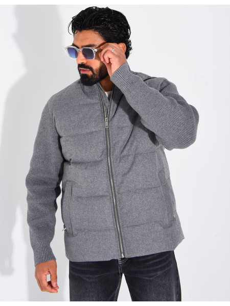Blouson bi matière