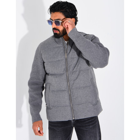 Blouson bi matière