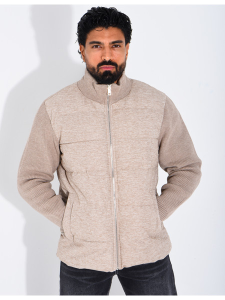 Blouson bi matière
