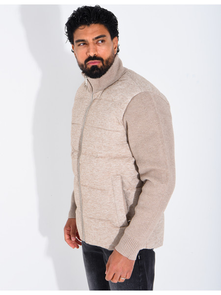 Blouson bi matière