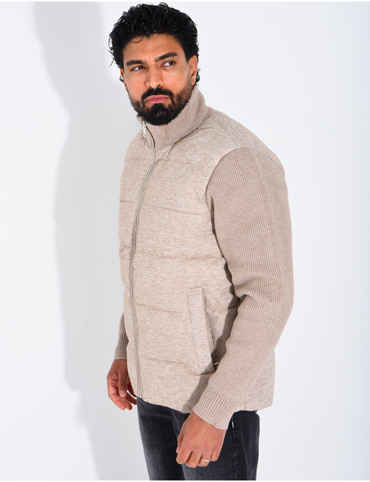 Blouson bi matière
