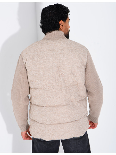 Blouson bi matière