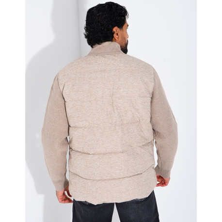 Blouson bi matière