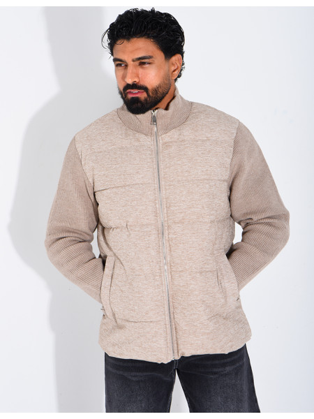 Blouson bi matière
